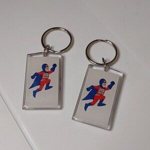 Set Of 2 Very Cool Bud Man Keychains